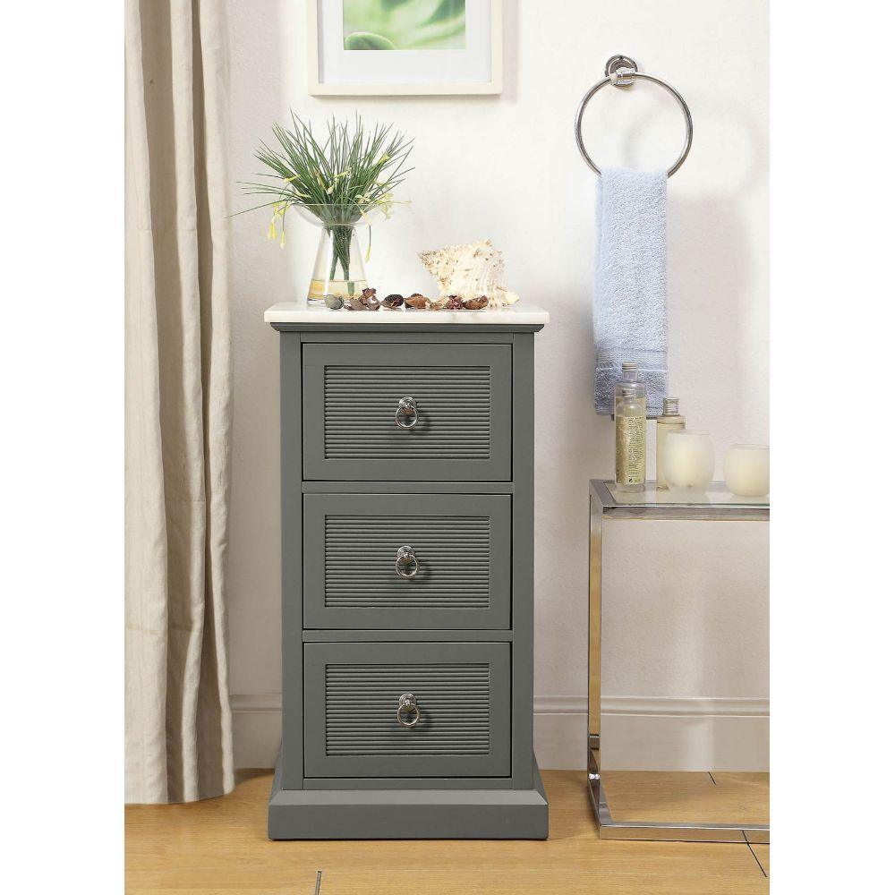 ACME - Swart - Cabinet - Marble & Gray - 5th Avenue Furniture