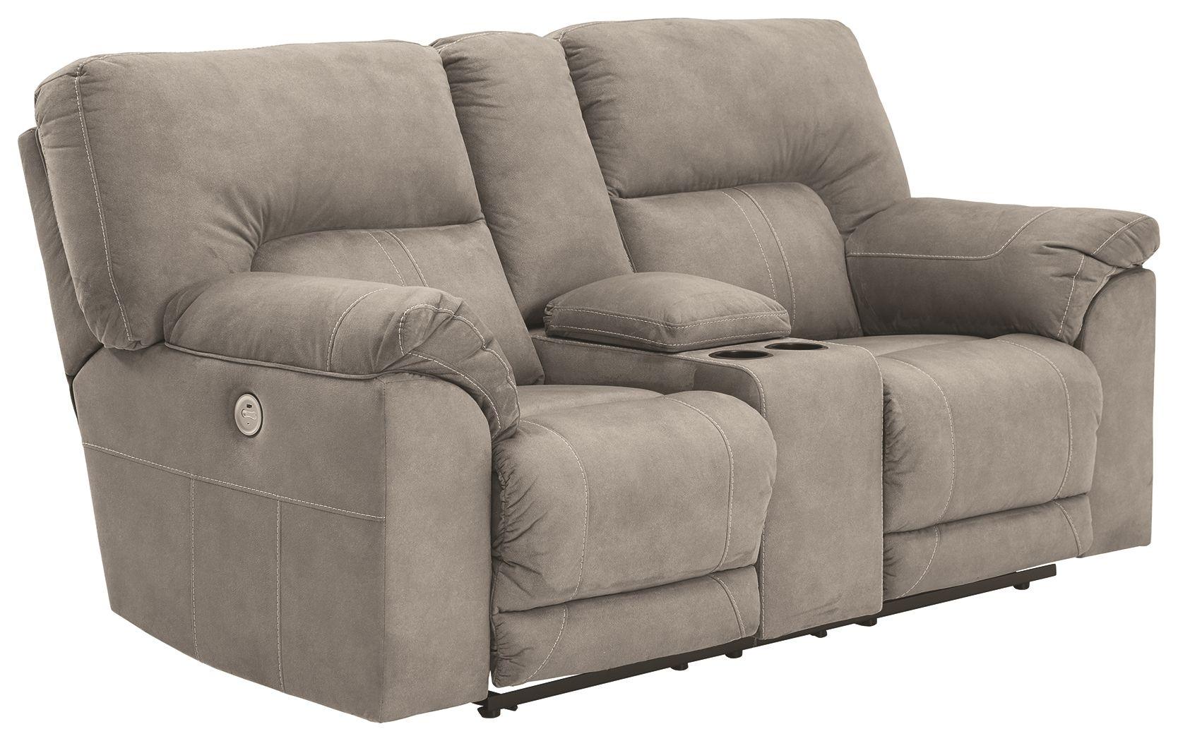 Ashley Furniture - Cavalcade - Reclining Loveseat W/Console - 5th Avenue Furniture