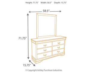 Signature Design by Ashley® - Alisdair - Dresser, Mirror, Sleigh Bed - 5th Avenue Furniture