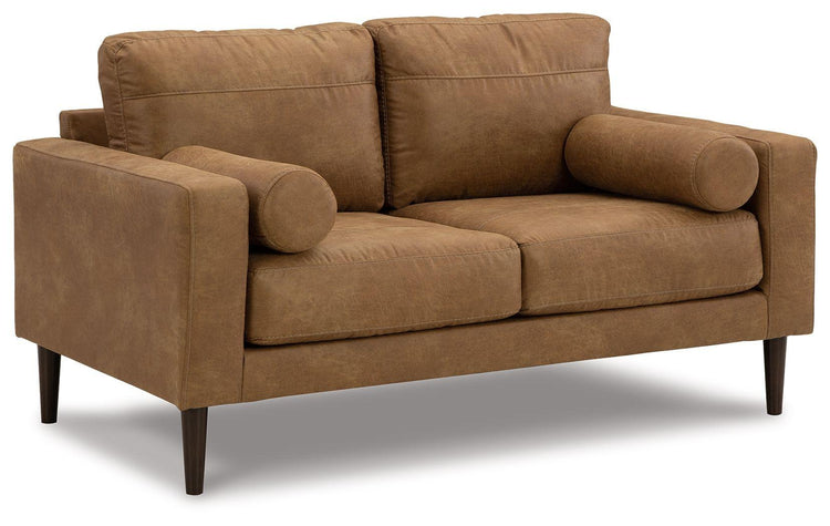 Signature Design by Ashley® - Telora - Caramel - Loveseat - 5th Avenue Furniture