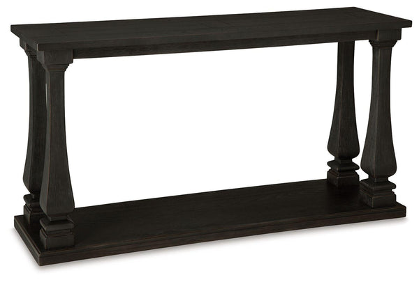 Signature Design by Ashley® - Wellturn - Black - Sofa Table - 5th Avenue Furniture