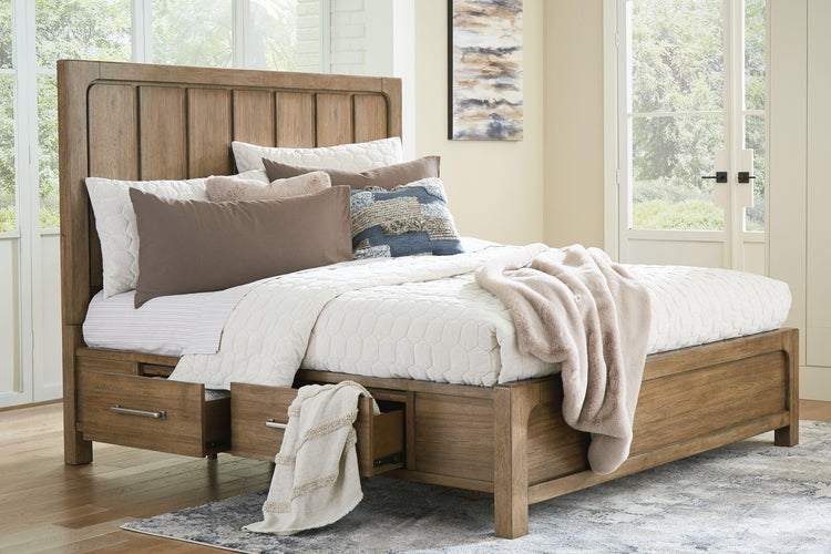 Signature Design by Ashley® - Cabalynn - Panel Bed With Storage - 5th Avenue Furniture