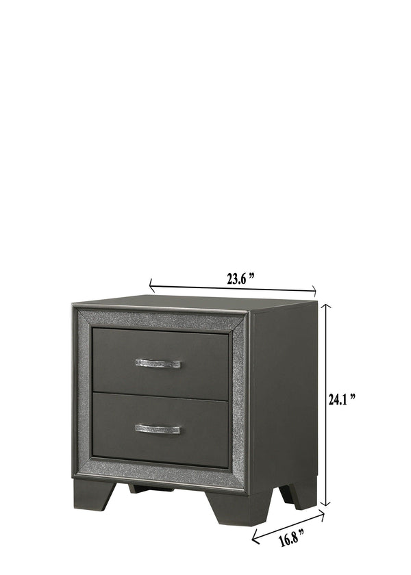 Crown Mark - Kaia - Night Stand - Brown - 5th Avenue Furniture
