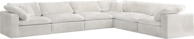 Meridian Furniture - Cozy - Modular Sectional Cloud 6 Piece - Beige - 5th Avenue Furniture