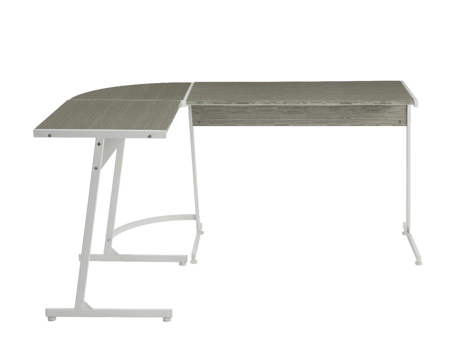 ACME - Dazenus - Desk - Gray & White Finish - 5th Avenue Furniture