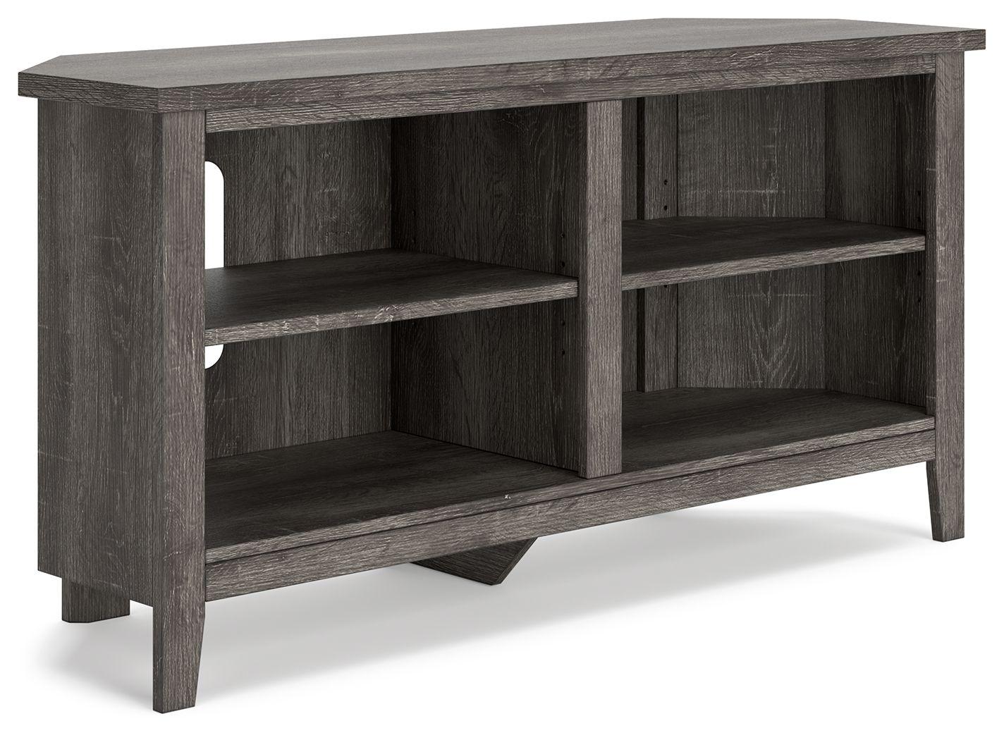 Signature Design by Ashley® - Arlenbry - Gray - Small Corner TV Stand - 5th Avenue Furniture