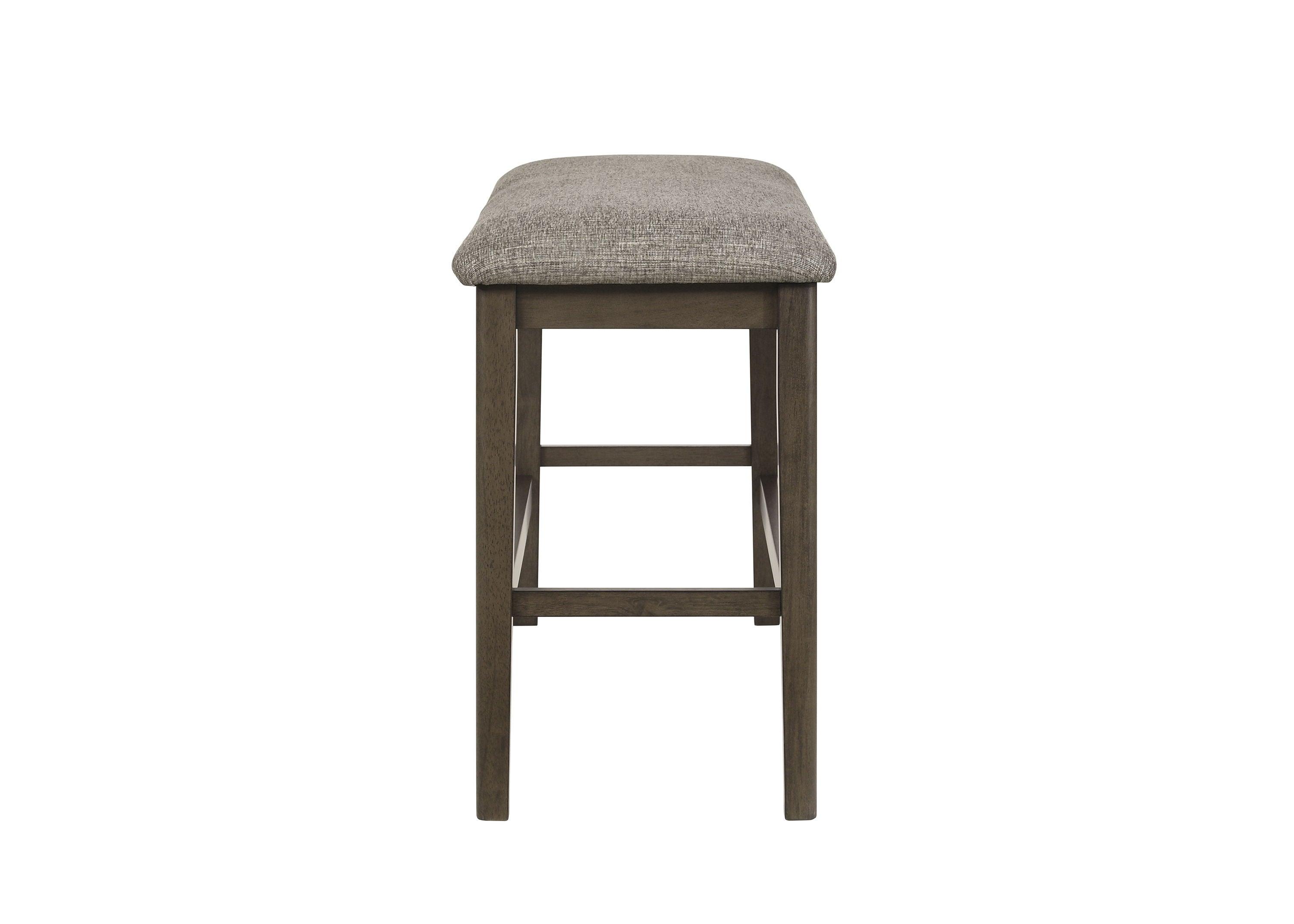 Crown Mark - Ember - Counter Height Bench - Dark Gray - 5th Avenue Furniture