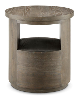 Magnussen Furniture - Bosley - Round End Table - Porpoise - 5th Avenue Furniture