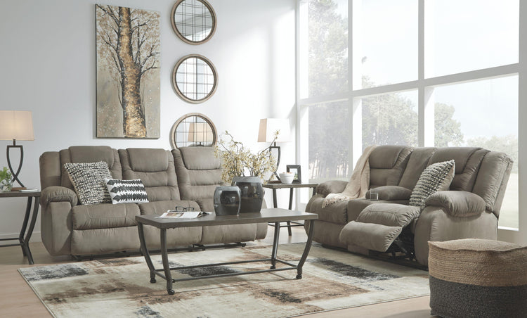 Ashley Furniture - Mccade - Cobblestone - Reclining Sofa - 5th Avenue Furniture