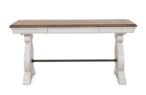 Magnussen Furniture - Bronwyn - Two Tone Writing Desk - Alabaster - 5th Avenue Furniture