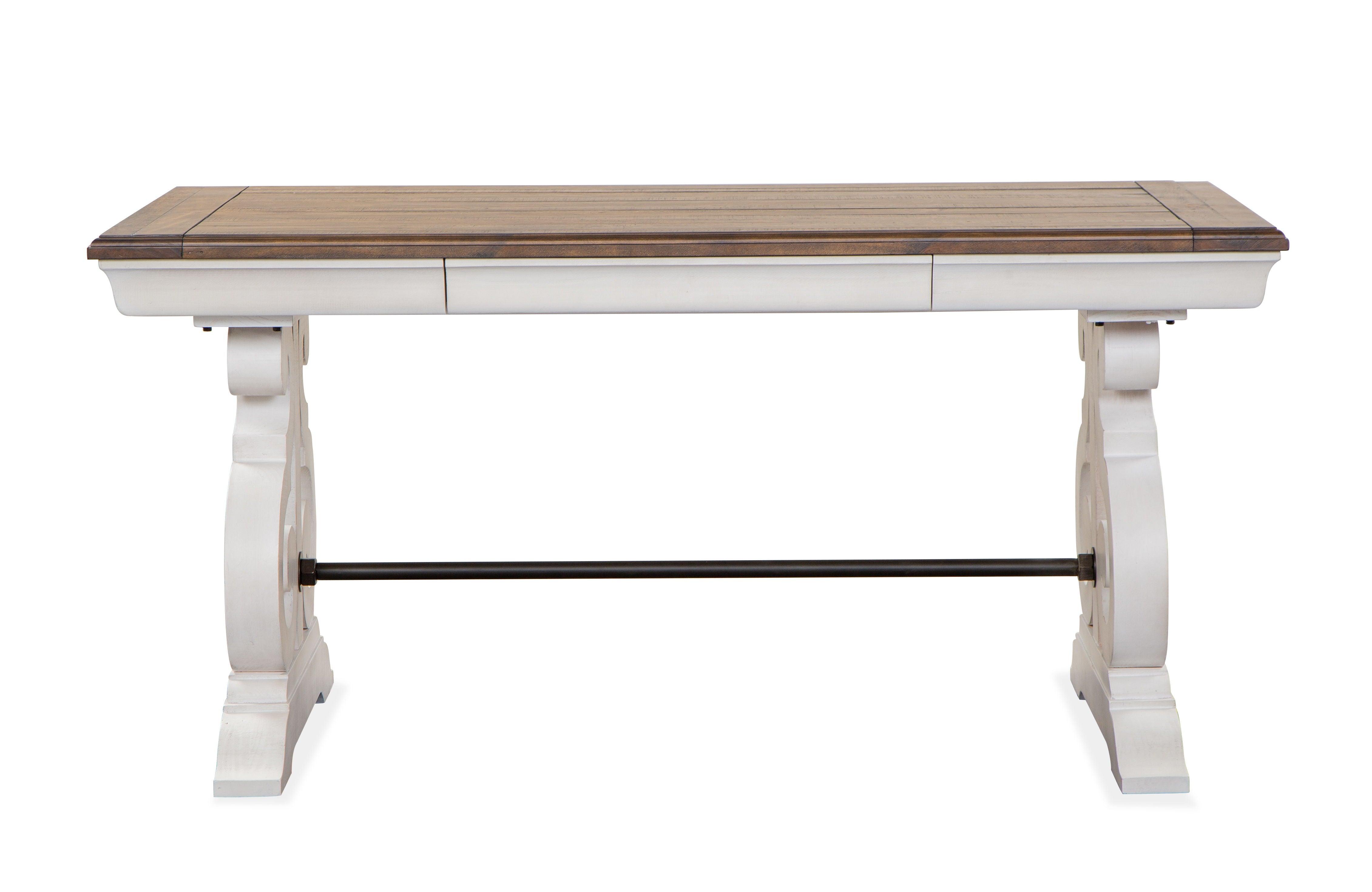 Magnussen Furniture - Bronwyn - Two Tone Writing Desk - Alabaster - 5th Avenue Furniture