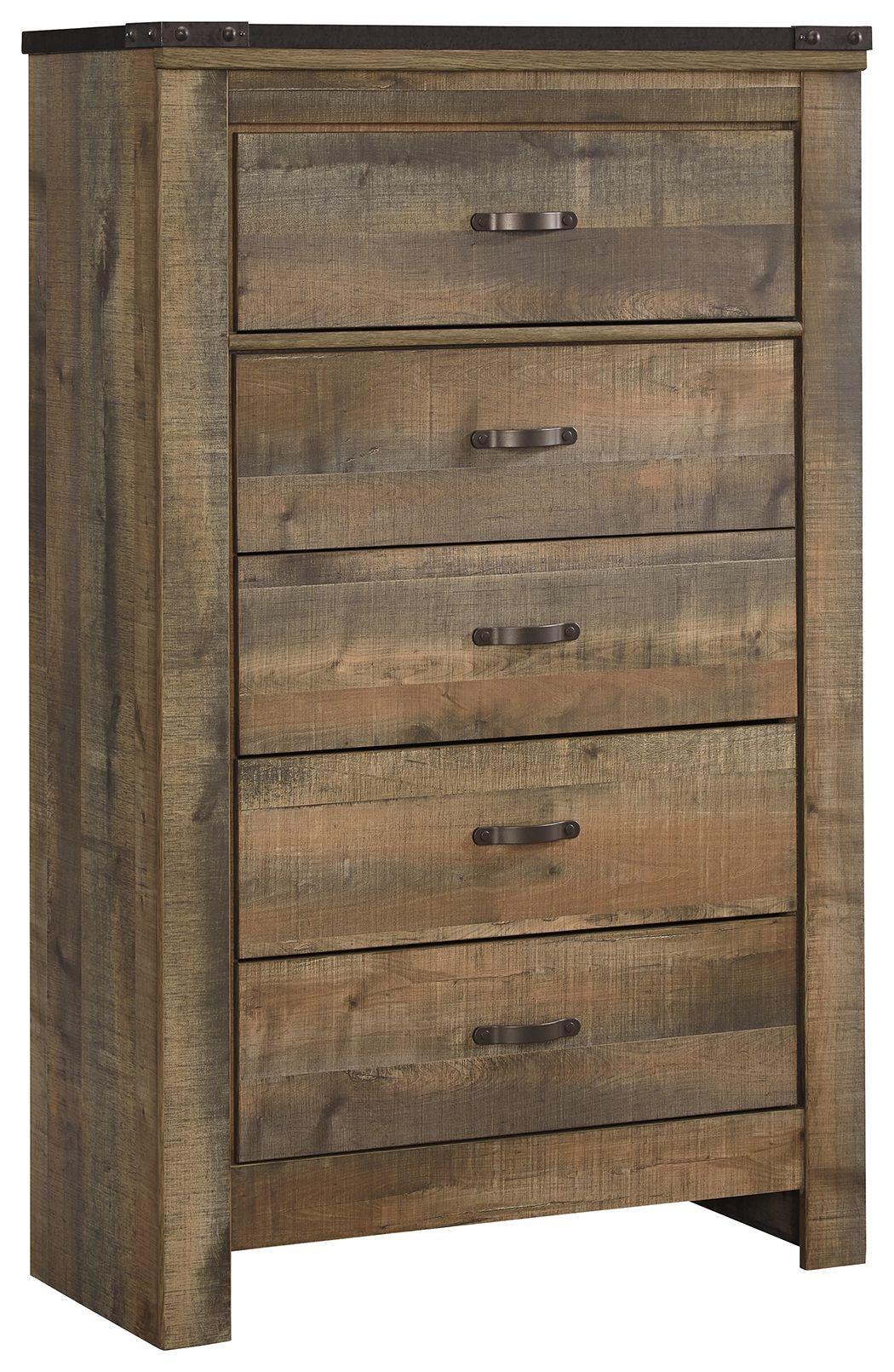 Ashley Furniture - Trinell - Brown - Five Drawer Chest - 5th Avenue Furniture