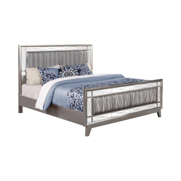 CoasterEssence - Leighton - Kids & Teens Panel Bed with Mirrored Accents - 5th Avenue Furniture