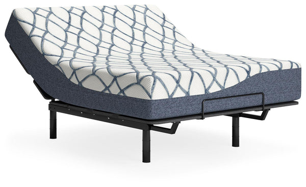 Sierra Sleep® by Ashley - 12 Inch Chime Elite 2.0 - White / Blue - California King Mattress - 5th Avenue Furniture