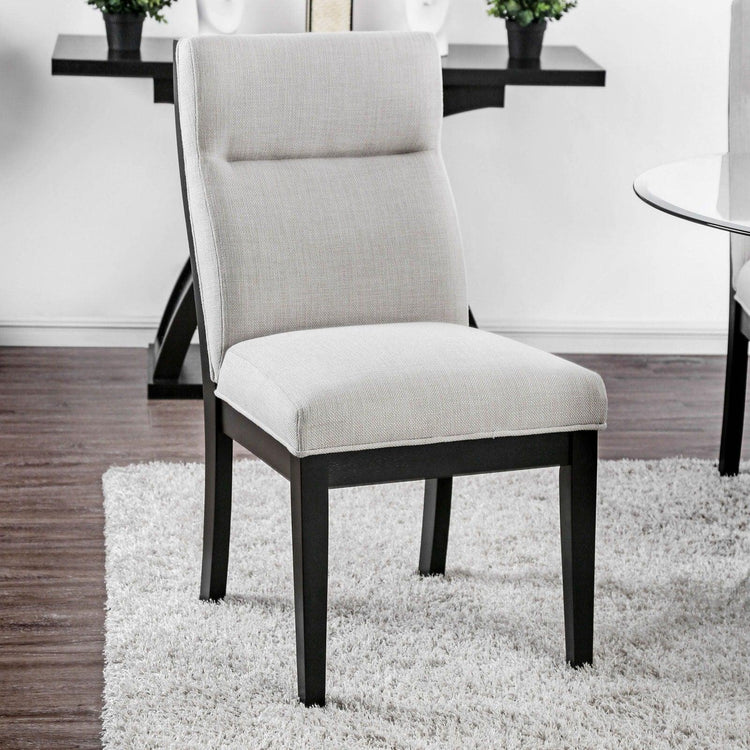 Furniture of America - Jasmin - Side Chair (Set of 2) - Black / White - 5th Avenue Furniture