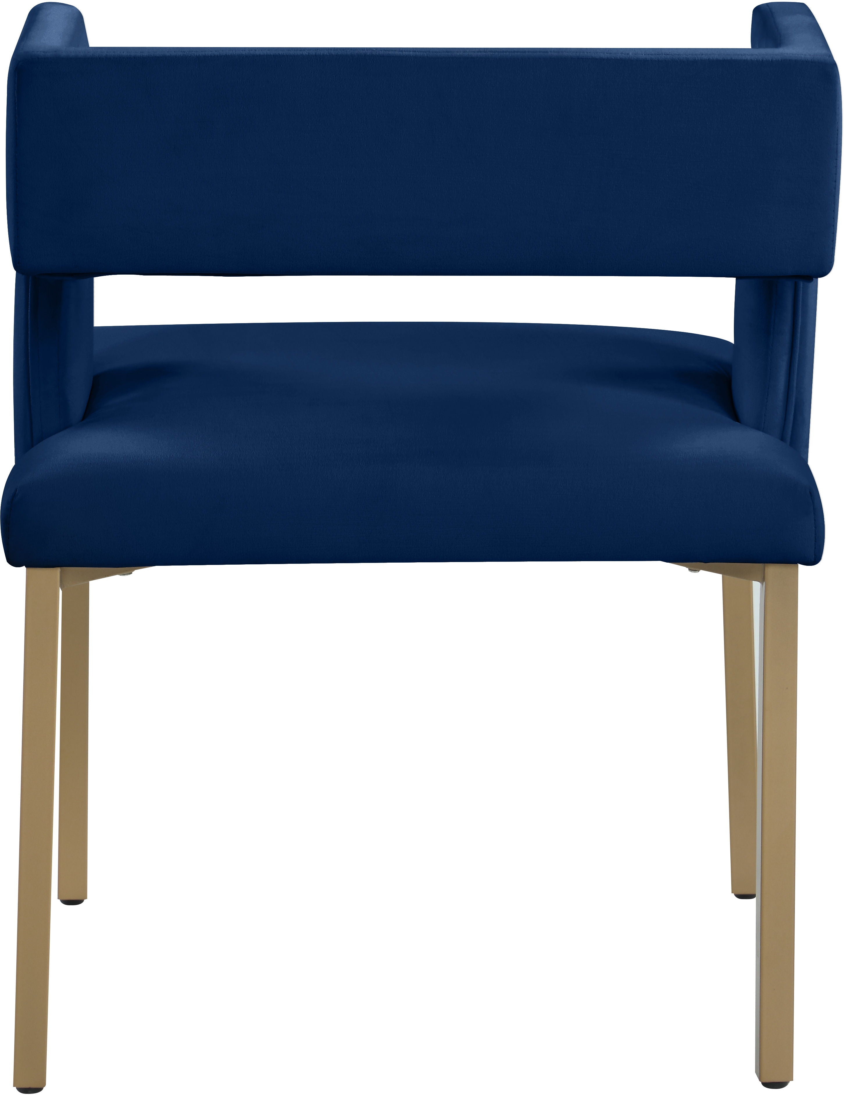 Caleb - Dining Chair with Gold Legs (Set of 2) - 5th Avenue Furniture