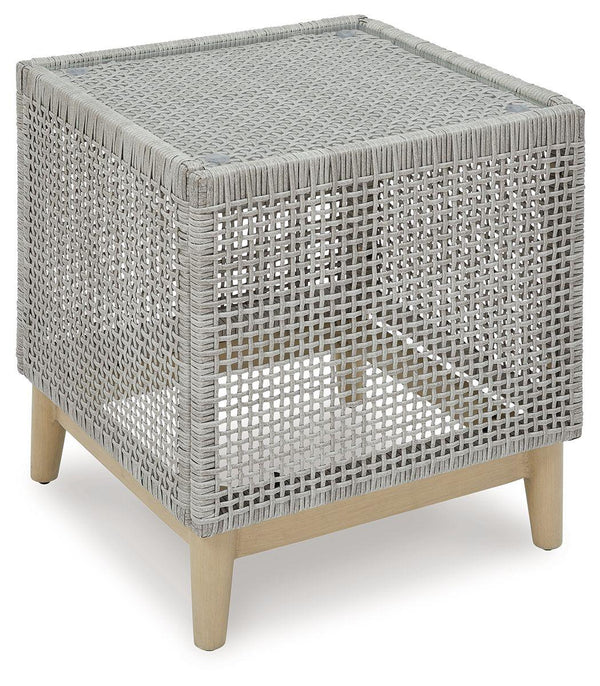 Signature Design by Ashley® - Seton Creek - Gray - Square End Table - 5th Avenue Furniture
