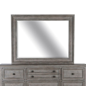 Magnussen Furniture - Lancaster - Landscape Mirror - Dovetail Grey - 5th Avenue Furniture