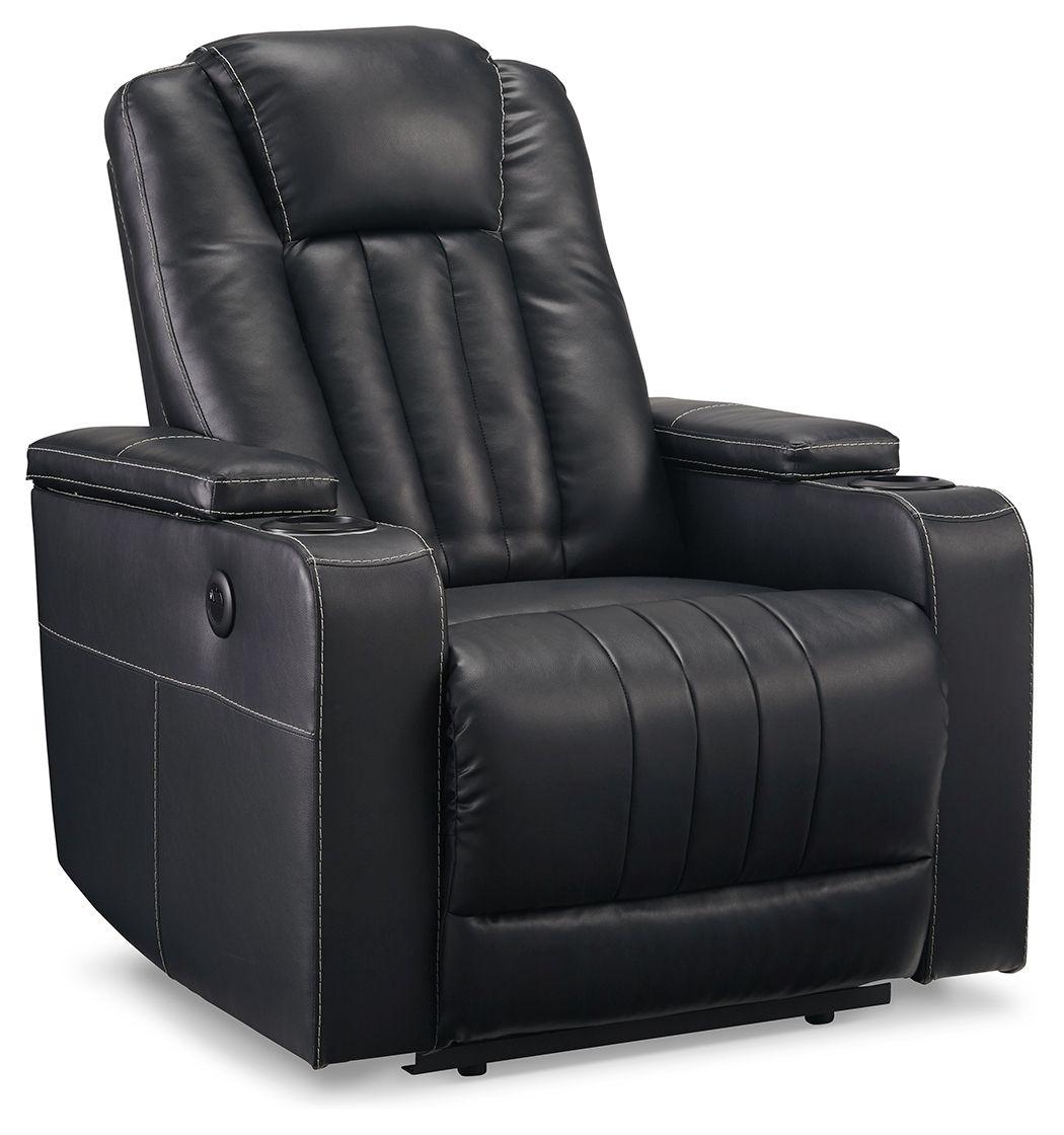 Signature Design by Ashley® - Center Point - Black - Zero Wall Recliner - 5th Avenue Furniture