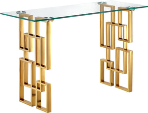 Meridian Furniture - Pierre - Console Table - Gold - 5th Avenue Furniture