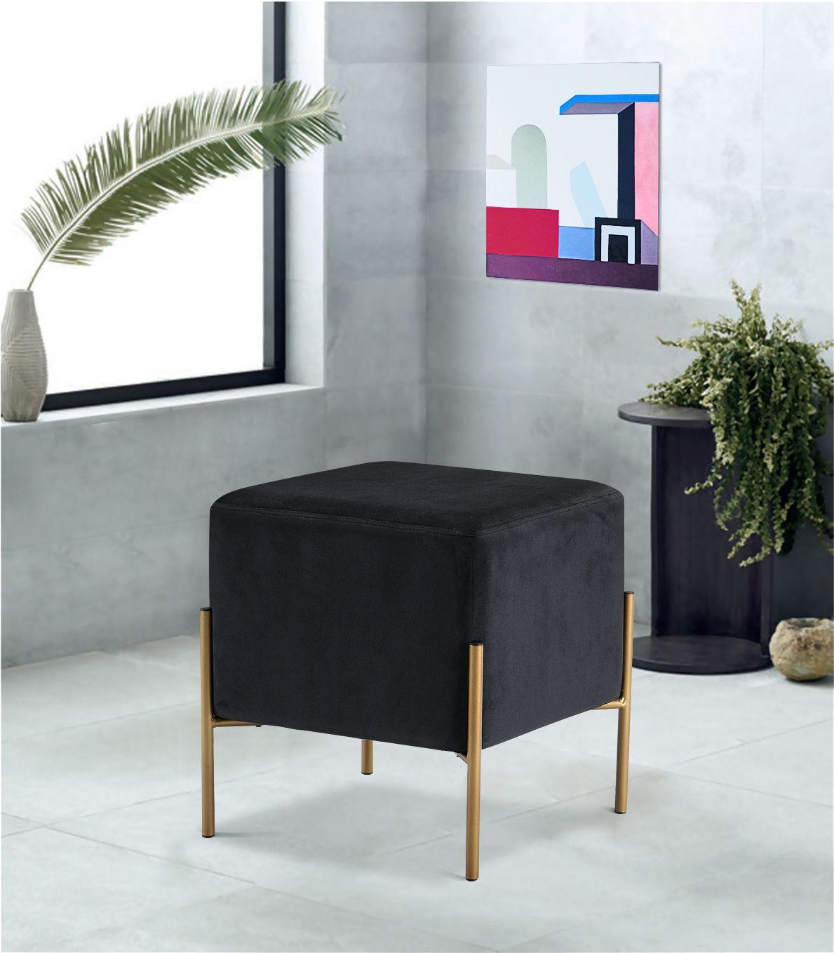 Meridian Furniture - Isla - Stool Ottoman - 5th Avenue Furniture