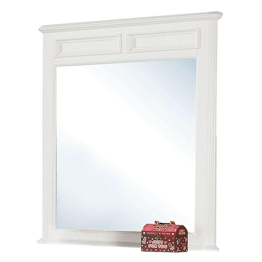 ACME - Athena - Mirror - White - 5th Avenue Furniture