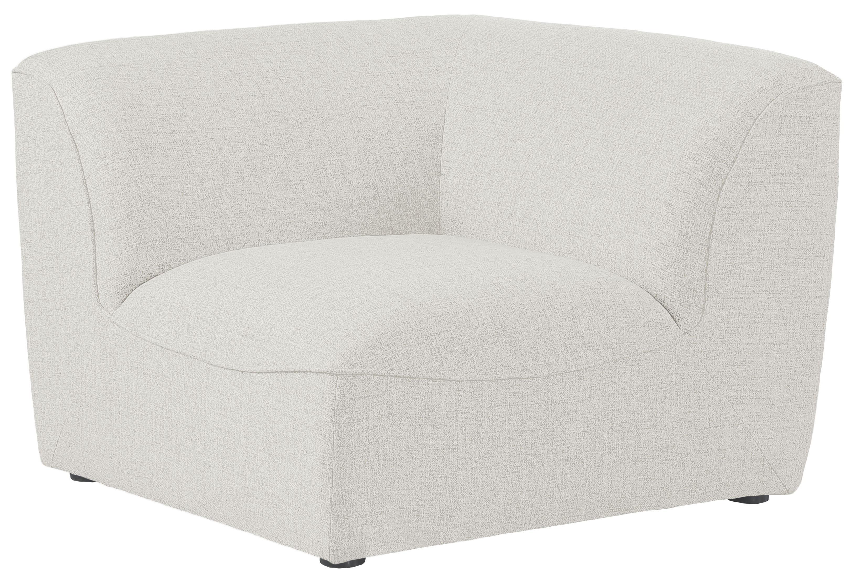 Meridian Furniture - Miramar - Corner Chair - Cream - 5th Avenue Furniture