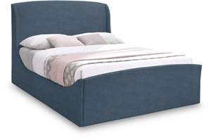 Meridian Furniture - Tess - King Bed - Blue - 5th Avenue Furniture