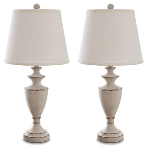 Signature Design by Ashley® - Dorcher - Antique Gray - Metal Table Lamp (Set of 2) - 5th Avenue Furniture