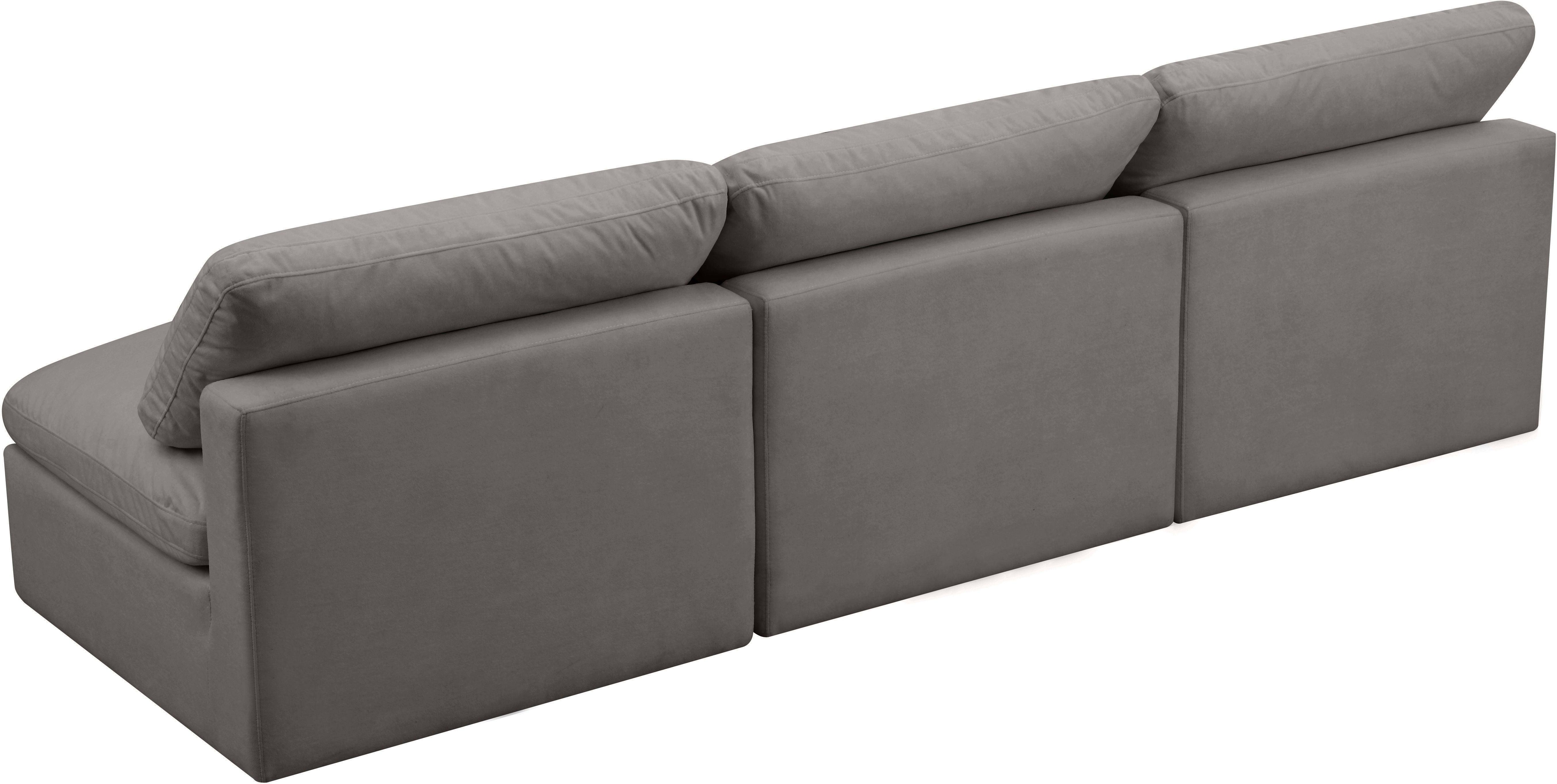 Meridian Furniture - Plush - Modular Armless 3 Seat Sofa - 5th Avenue Furniture