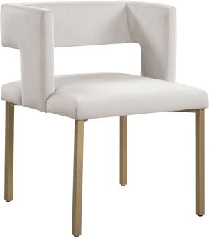 Caleb - Dining Chair with Gold Legs (Set of 2) - 5th Avenue Furniture