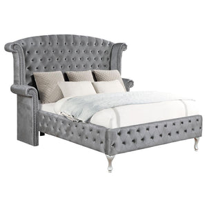 CoasterEssence - Deanna - Tufted Upholstered Bed - 5th Avenue Furniture