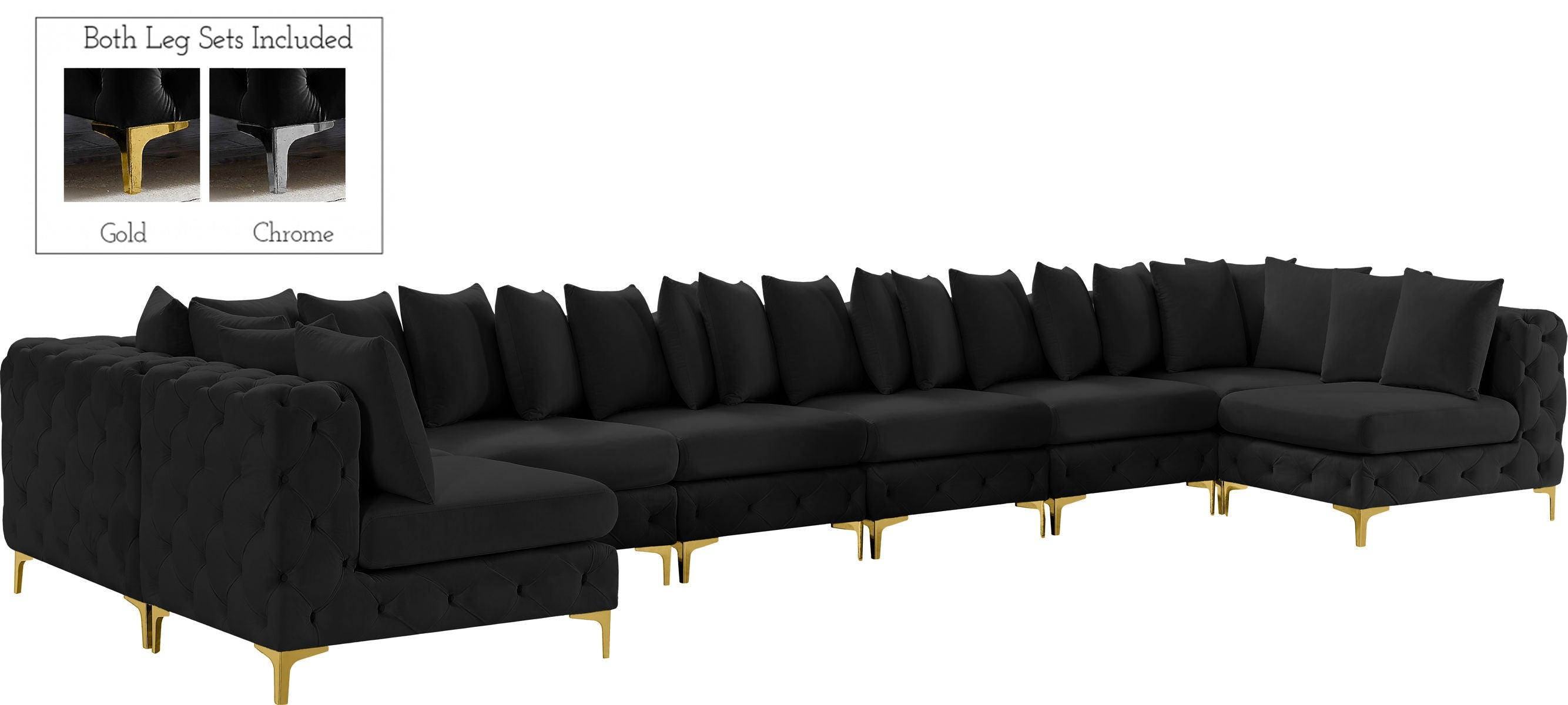 Meridian Furniture - Tremblay - Modular Sectional - Black - 5th Avenue Furniture