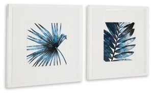 Signature Design by Ashley® - Breelen - Blue / White - Wall Art Set (Set of 2) - 5th Avenue Furniture