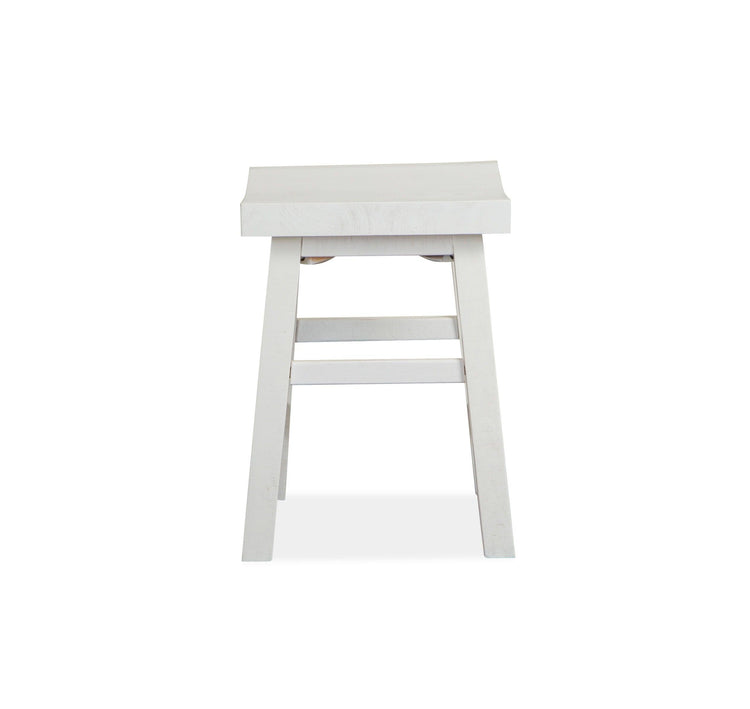 Magnussen Furniture - Heron Cove - Stool - Chalk White - 5th Avenue Furniture