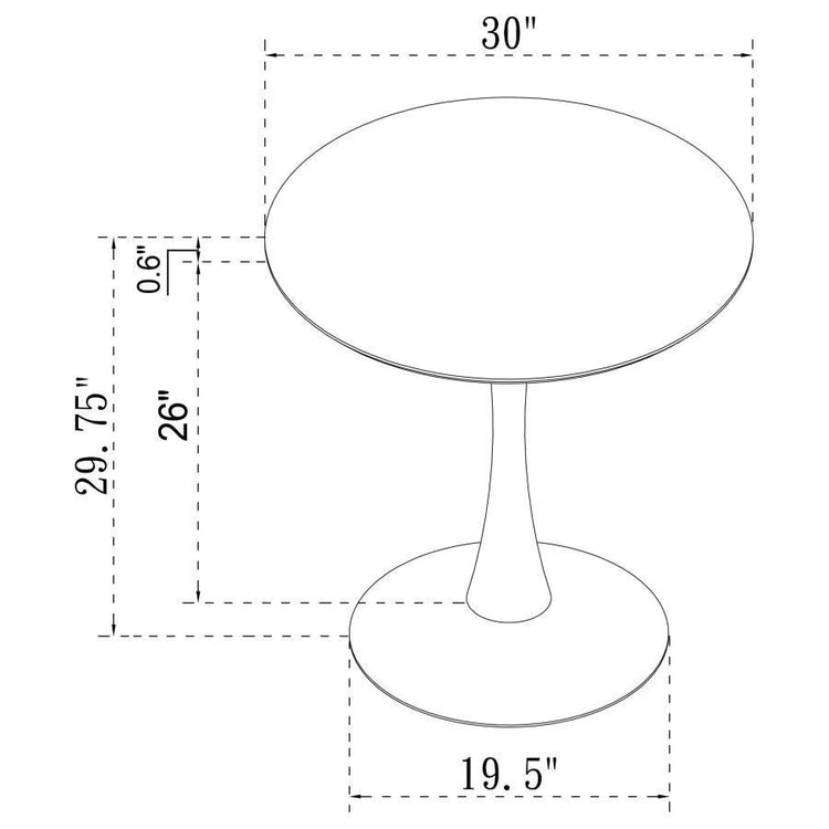 CoasterEveryday - Arkell - Round Pedestal Dining Table - 5th Avenue Furniture