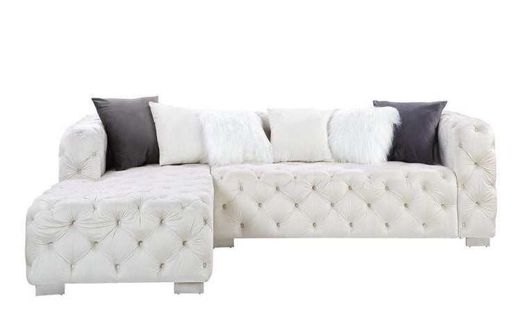 ACME - Qokmis - Sectional Sofa w/6 Pillows - 5th Avenue Furniture