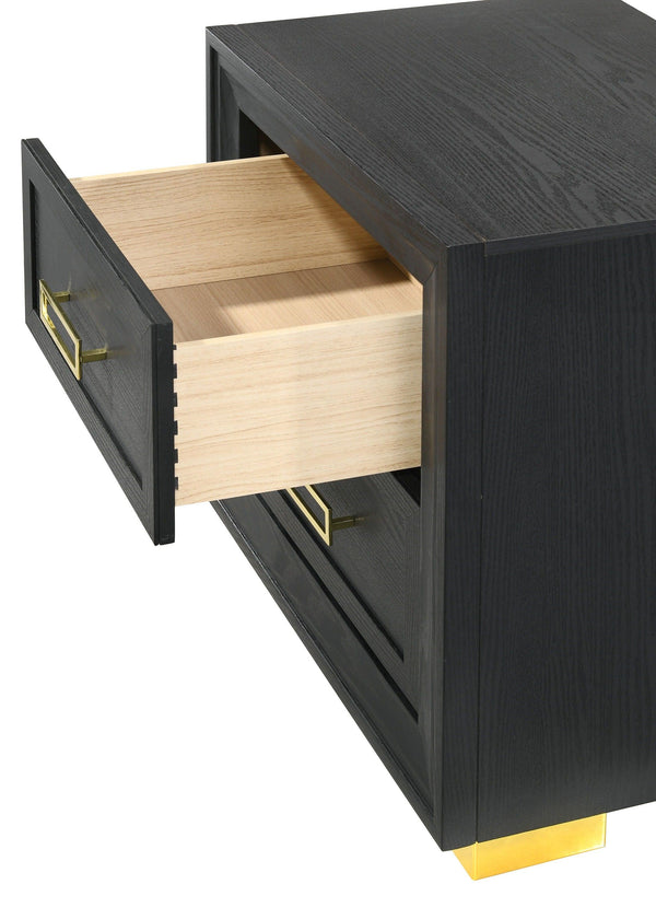 Crown Mark - Pepe - Night Stand - Black - 5th Avenue Furniture