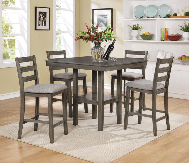 Crown Mark - Tahoe - Counter Height Table Set - 5th Avenue Furniture