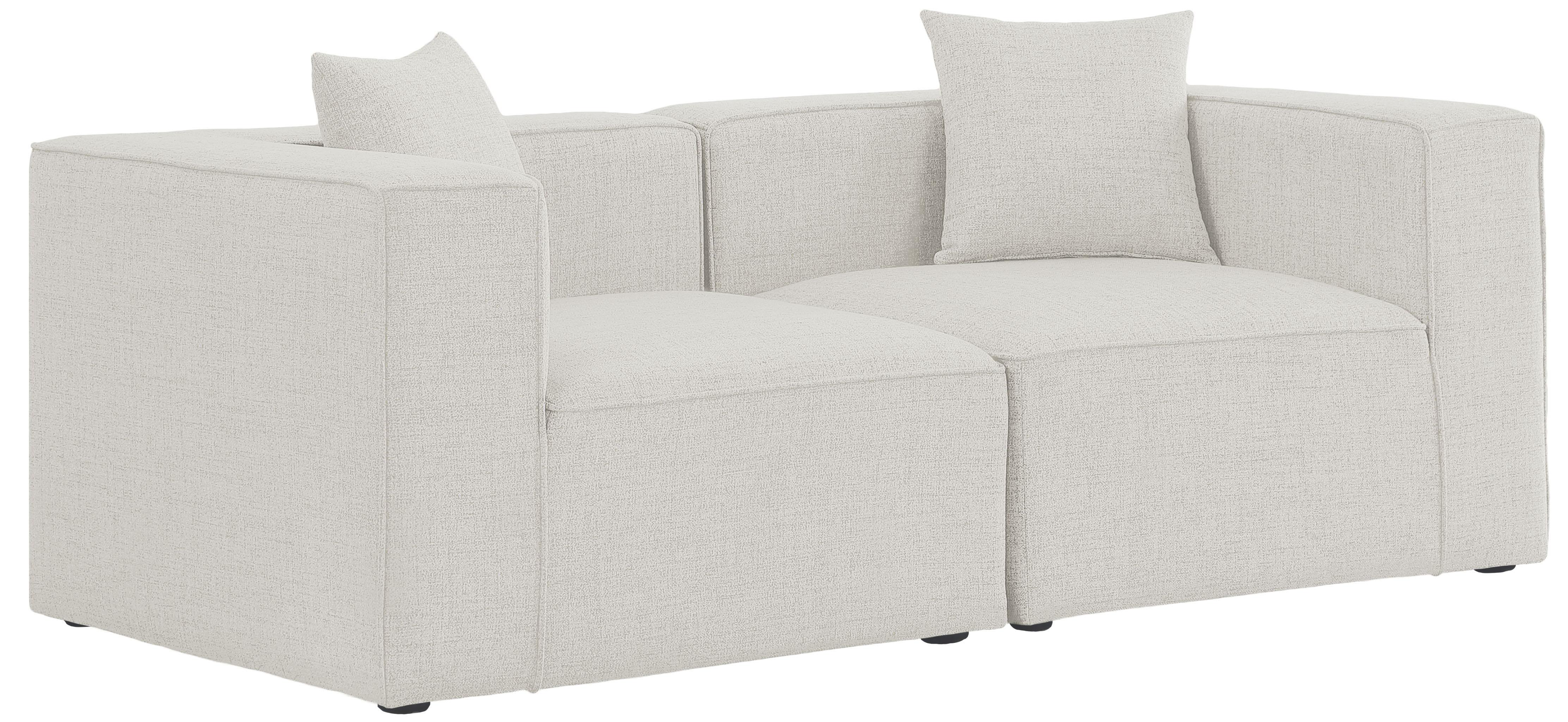 Meridian Furniture - Cube - Modular Sofa 2 Seats - 5th Avenue Furniture