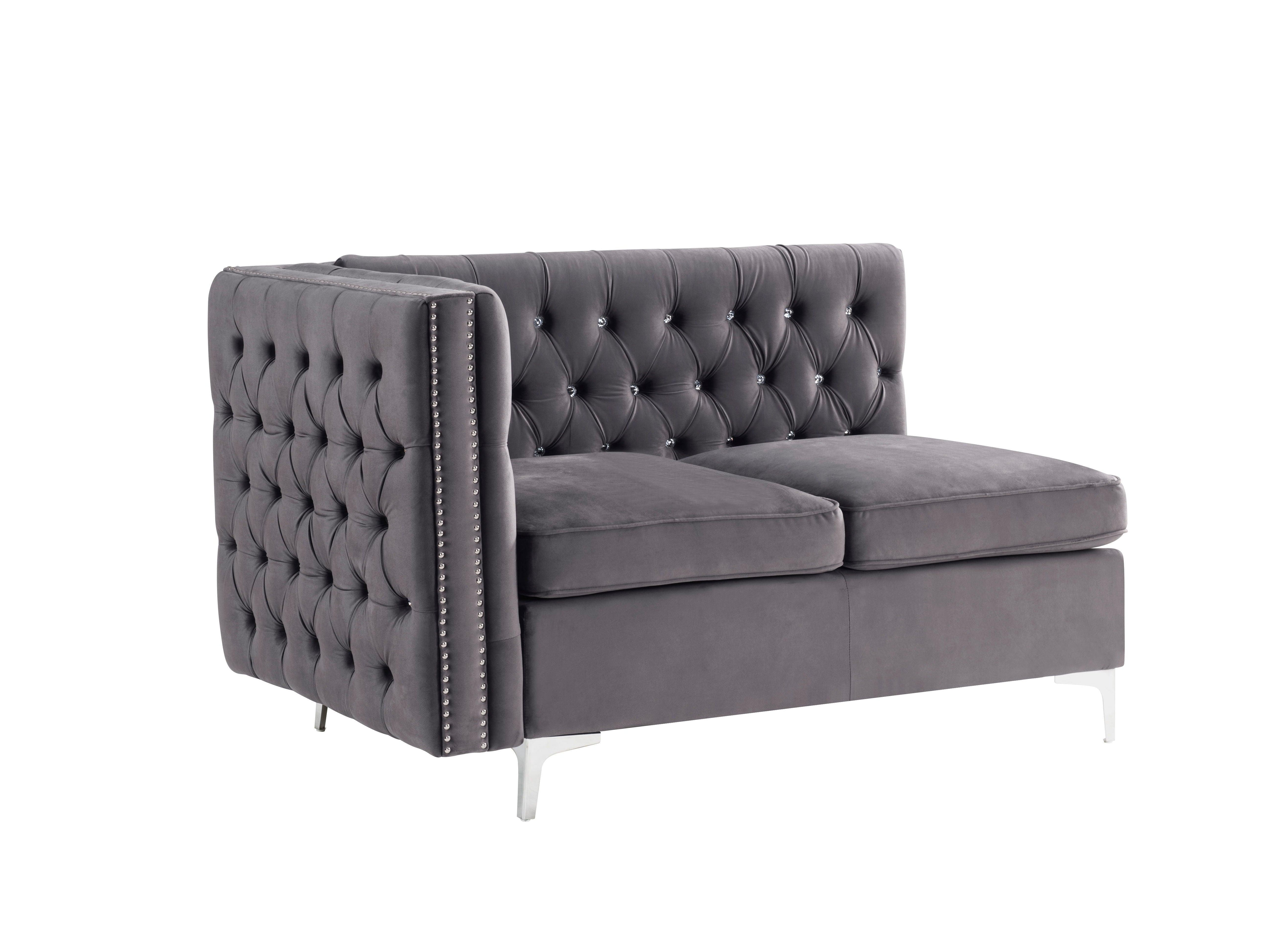 ACME - Jaszira - Modular - Armless Loveseat w/2 Pillows - 5th Avenue Furniture