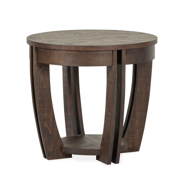 Magnussen Furniture - Lyndale - Round End Table - Nutmeg - 5th Avenue Furniture