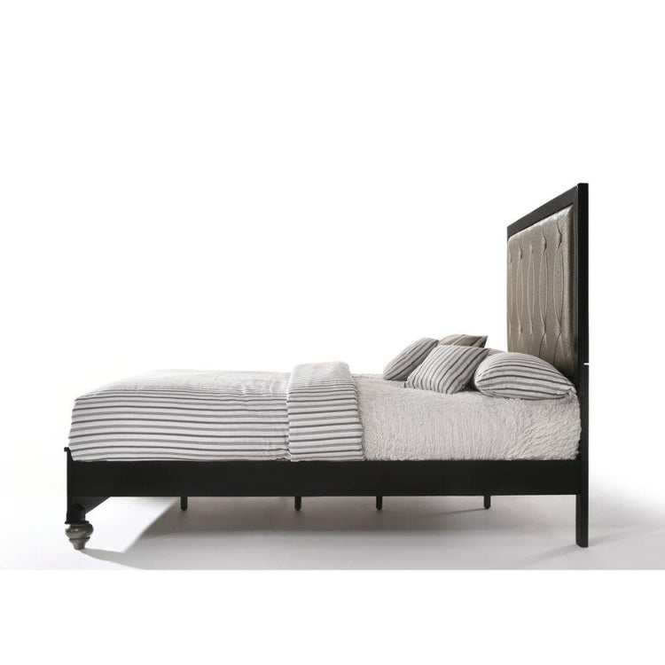 ACME - Ulrik - Eastern King Bed - Copper & Black - 5th Avenue Furniture