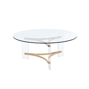ACME - Sosi - Coffee Table - Gold Finish - 5th Avenue Furniture