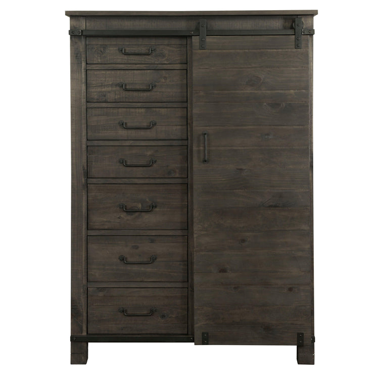 Magnussen Furniture - Abington - Door Chest - Weathered Charcoal - 5th Avenue Furniture