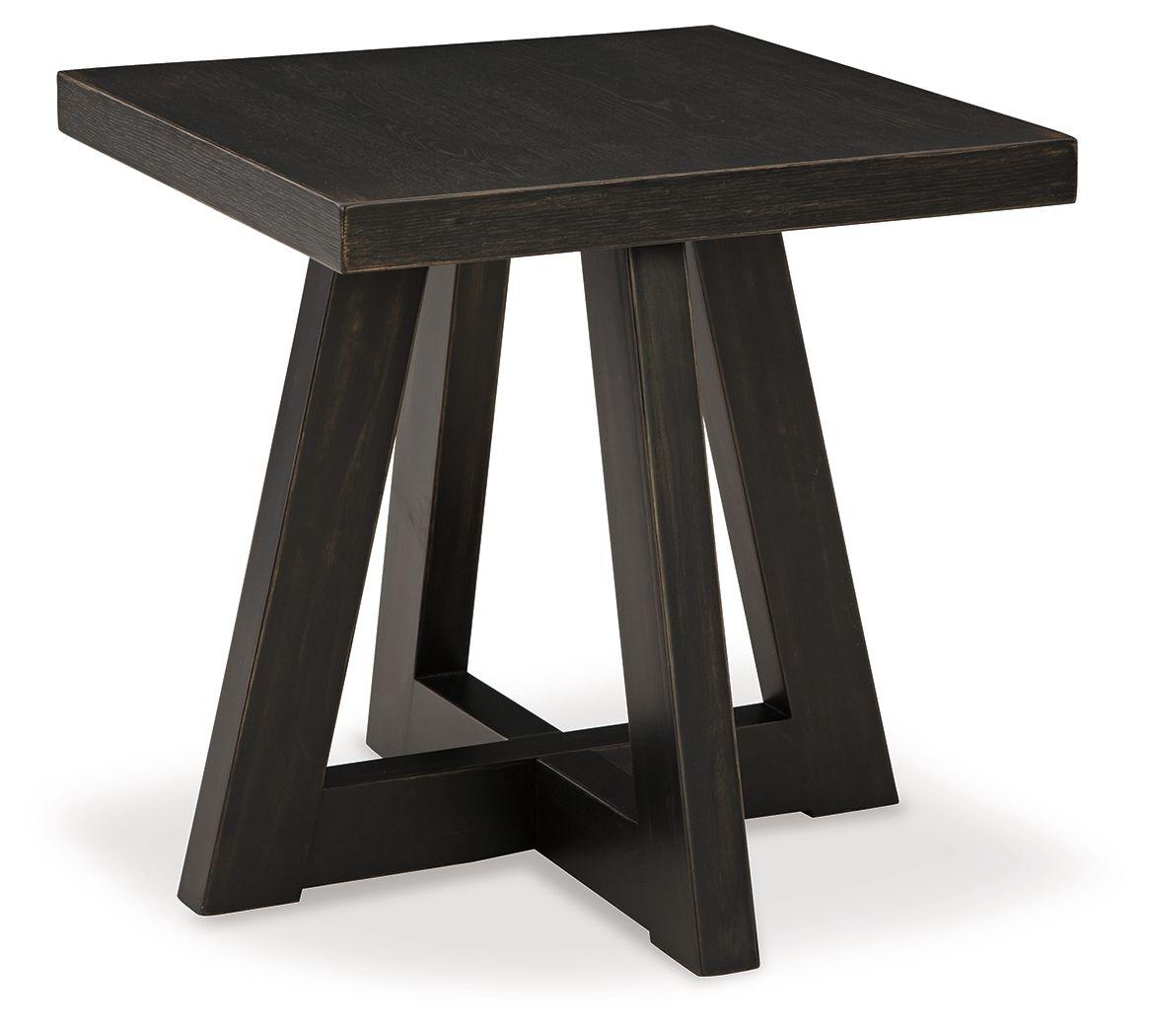 Signature Design by Ashley® - Galliden - Black - Square End Table - 5th Avenue Furniture