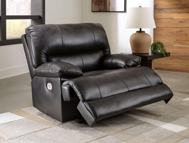 Signature Design by Ashley® - Mountainous - Eclipse - Power Recliner With Adj Headrest - 5th Avenue Furniture