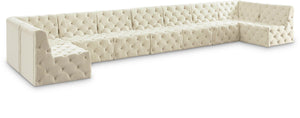 Meridian Furniture - Tuft - Modular Sectional - Cream - 5th Avenue Furniture