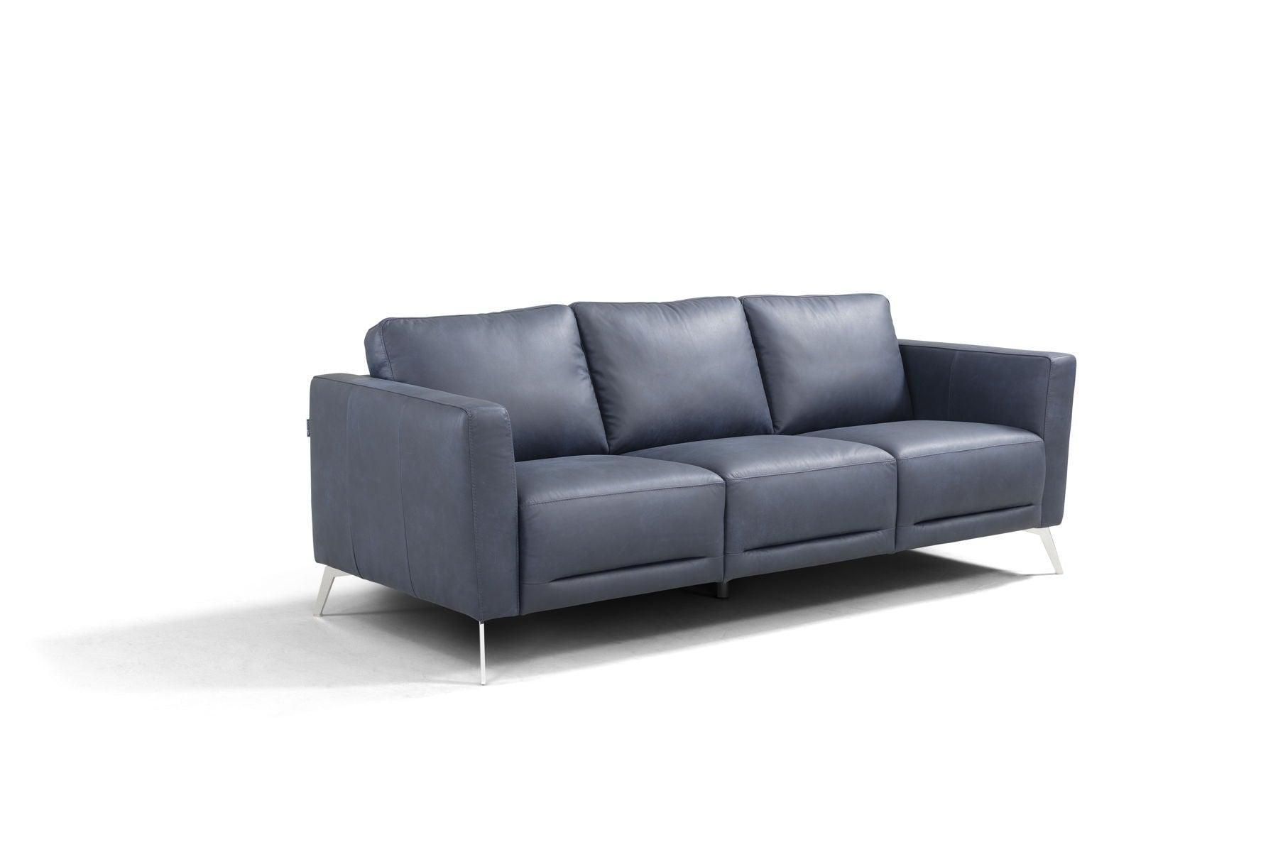 ACME - Astonic - Sofa - Blue Leather - 5th Avenue Furniture