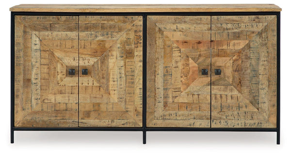 Signature Design by Ashley® - Camney - Brown / Black - Accent Cabinet - 5th Avenue Furniture